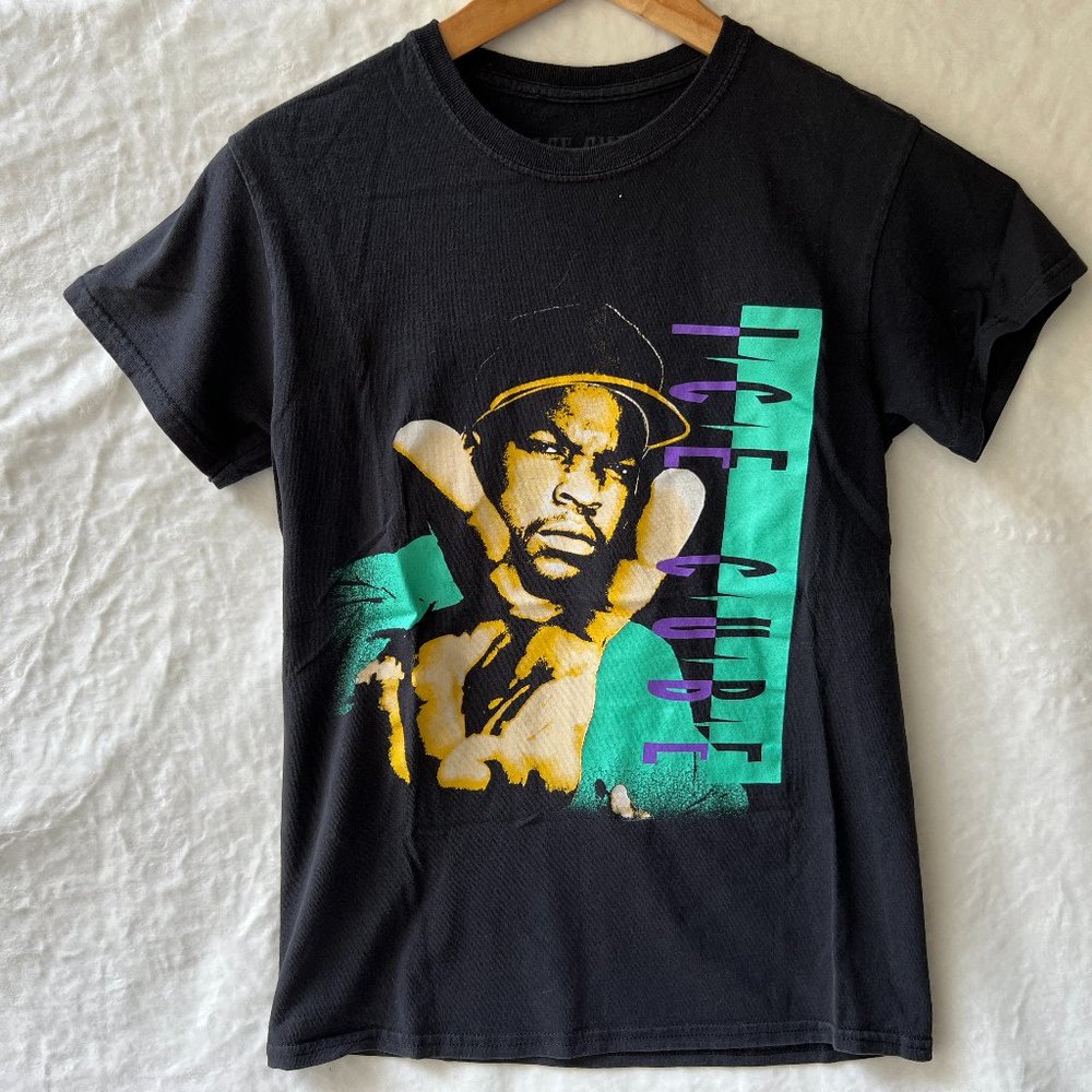 Ice Cube Graphic T Shirt Black Size Small